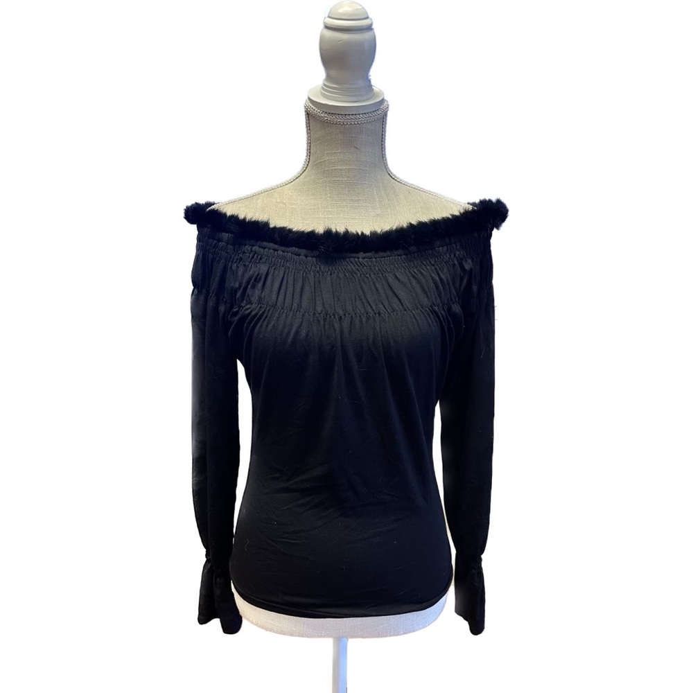 Off Shoulder with Fur Trim